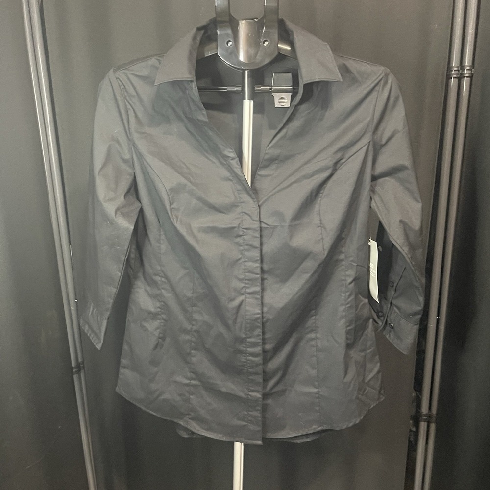 Lee Riders Women's Size Small Black Blouse